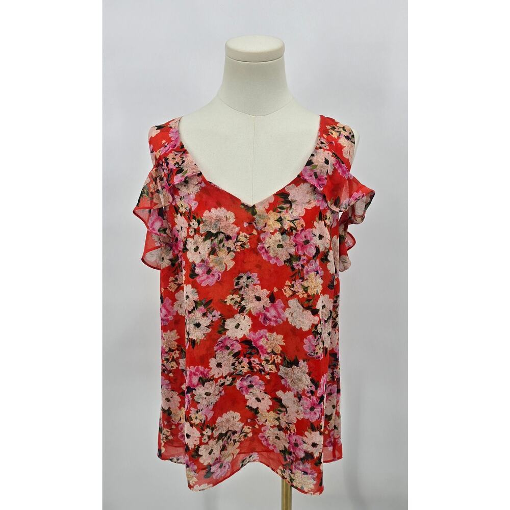 Cabi Botanical Romantic Let Love Bloom In The Lush Cold Shoulder